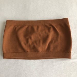 rust colored bandeau top from american eagle